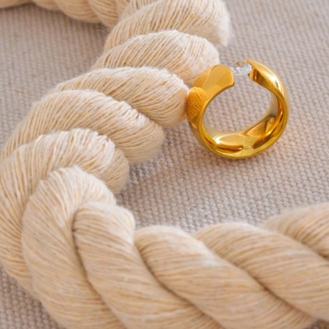 Bague d'âme rayonnante