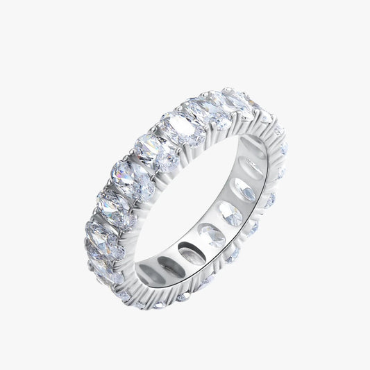 Luxury Oval Sparkling Engagement Ring for Women, Anillo ovalado de lujo y brillante