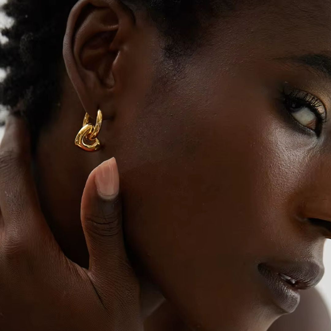 Glam Star Hoop Earrings