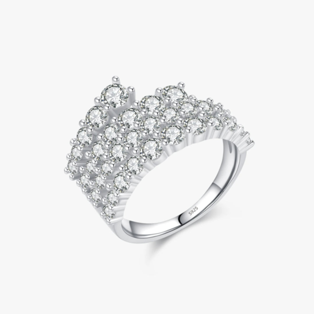 anillo clásico plata de ley con circonita, anillo de plata de ley con circonita brillante, anillo clásico de plata con circonita, anillo de plata de ley brillante, anillo de circonita brillante plata de ley