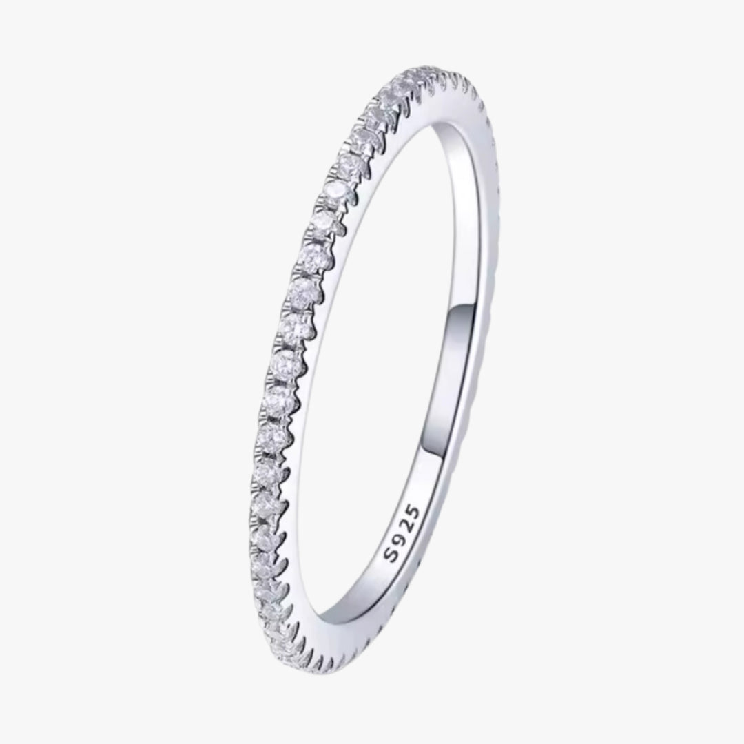 anillo de plata 925, anillo zirconia cúbica, aros eternity, anillo apilable, joyería minimalista, anillo elegante, anillo de moda, anillo de eternidad, anillo de plata esterlina, anillo para mujer