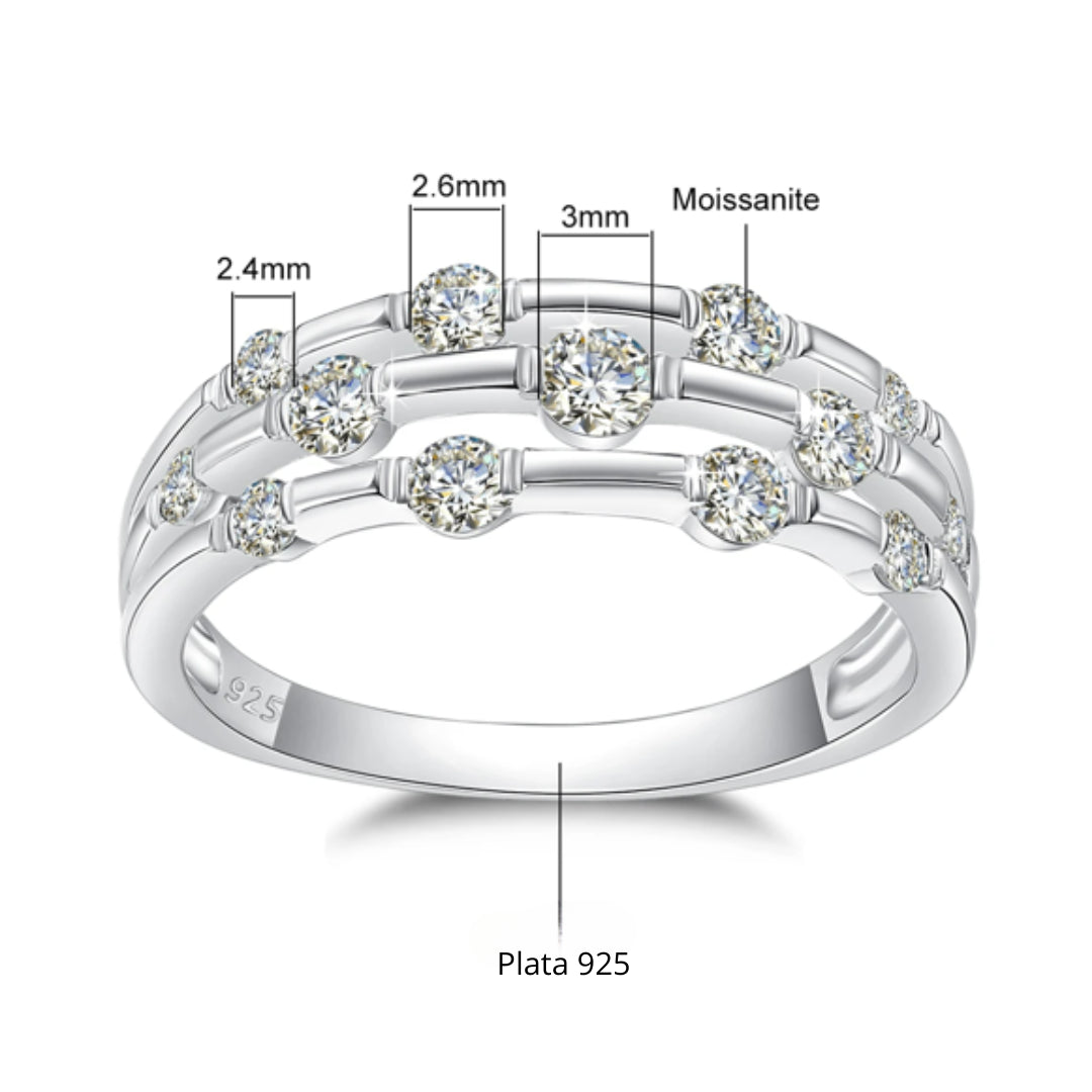 Anillo Moissanite Glamour