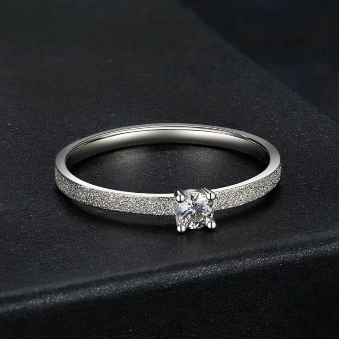 anillo solitario, anillo moissanite, anillo compromiso, joyas de boda, anillo plata 925