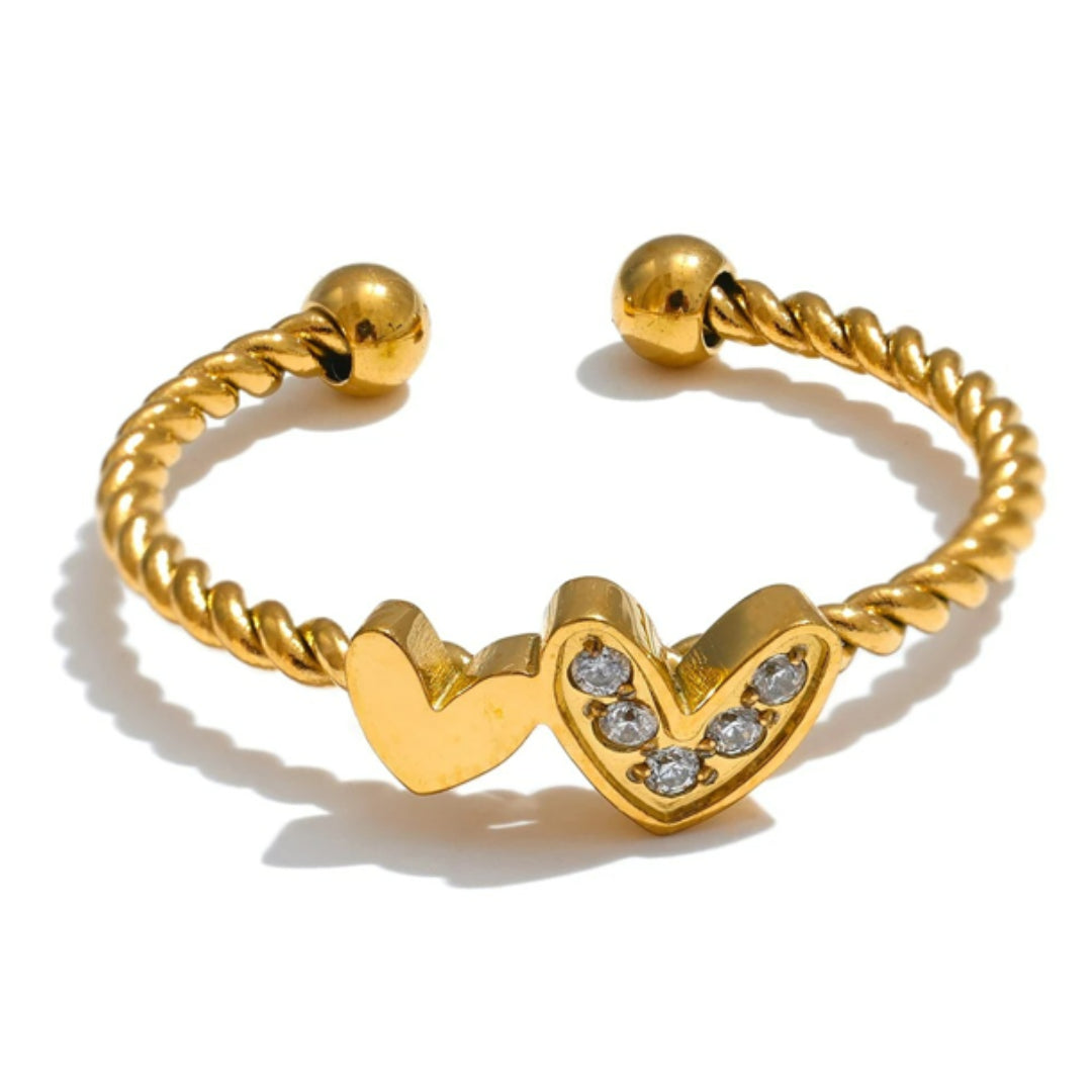 anillo ajustable, anillo de zircón, anillo abierto, joyería de acero inoxidable, anillo dorado, joyería para mujeres
https://lenorajewelry.com/anillo-ajustable-dorado-corazon-oro-18k-lenora