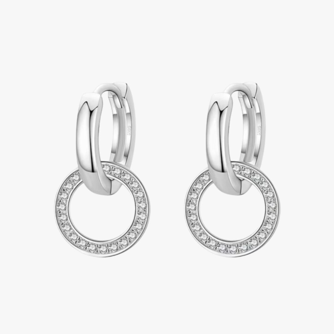 brincos redondos, plata esterlina 925, zirconia cúbica, oro rosa, joyería fina, brincos para mujer, brincos de lujo, CirculoLuz, joyas geométricas