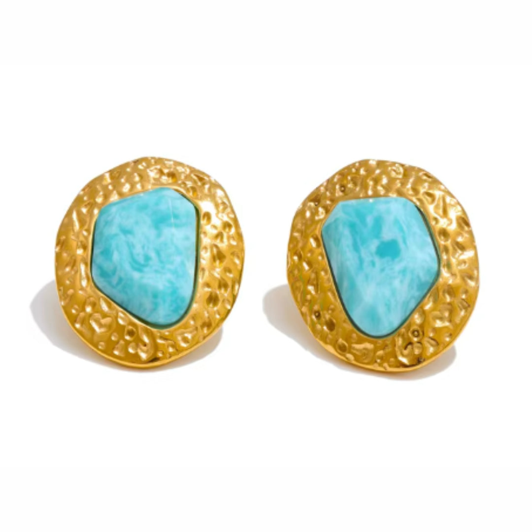 Brincos de amazonita en baño de oro 18k, Aretes geométricos con piedra natural, Joyería dorada con diseño elegante y moderno
https://lenorajewelry.com/brincos-amazonita-natural-oro-18k
