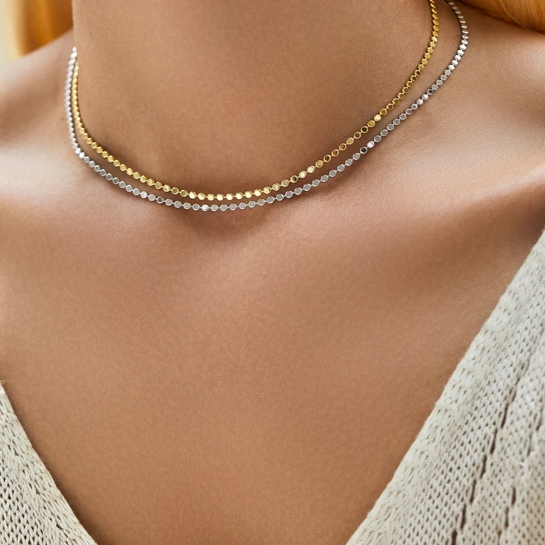 choker de plata 925, collar con perlas, ArgentGlow, joyería fina para mujer, moda, oro blanco, collares de tendencia, collar minimalista