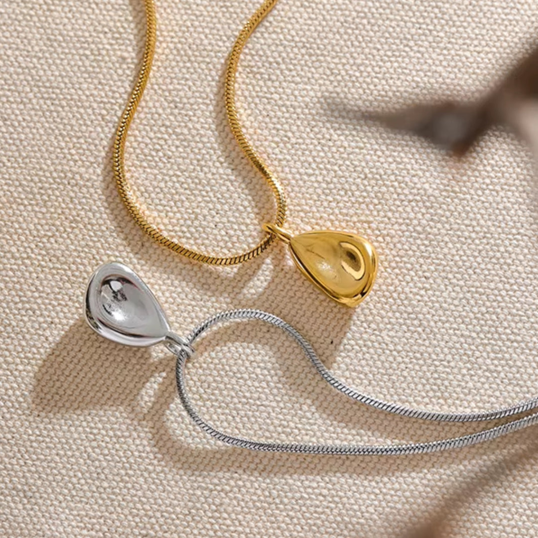 collar de oro real, joyería unisex, colgante geométrico, accesorios minimalistas, regalo elegante, LENORA