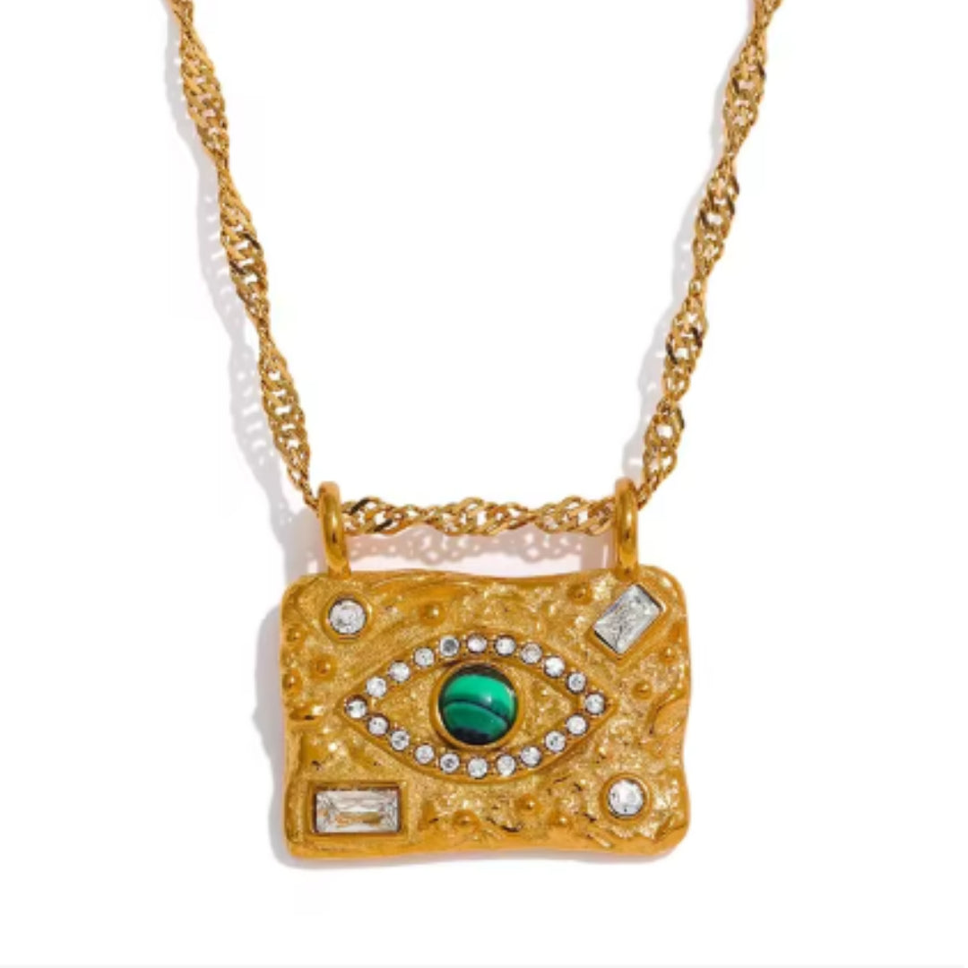 collar dorado, colgante cuadrado, collar de lujo, joyería geométrica, piedras naturales, circonitas cúbicas, collar hipoalergénico, joyería para mujer, collar elegante, accesorios sofisticados
https://lenorajewelry.com/collar-dorado-colgante-cuadrado-piedras-naturales
