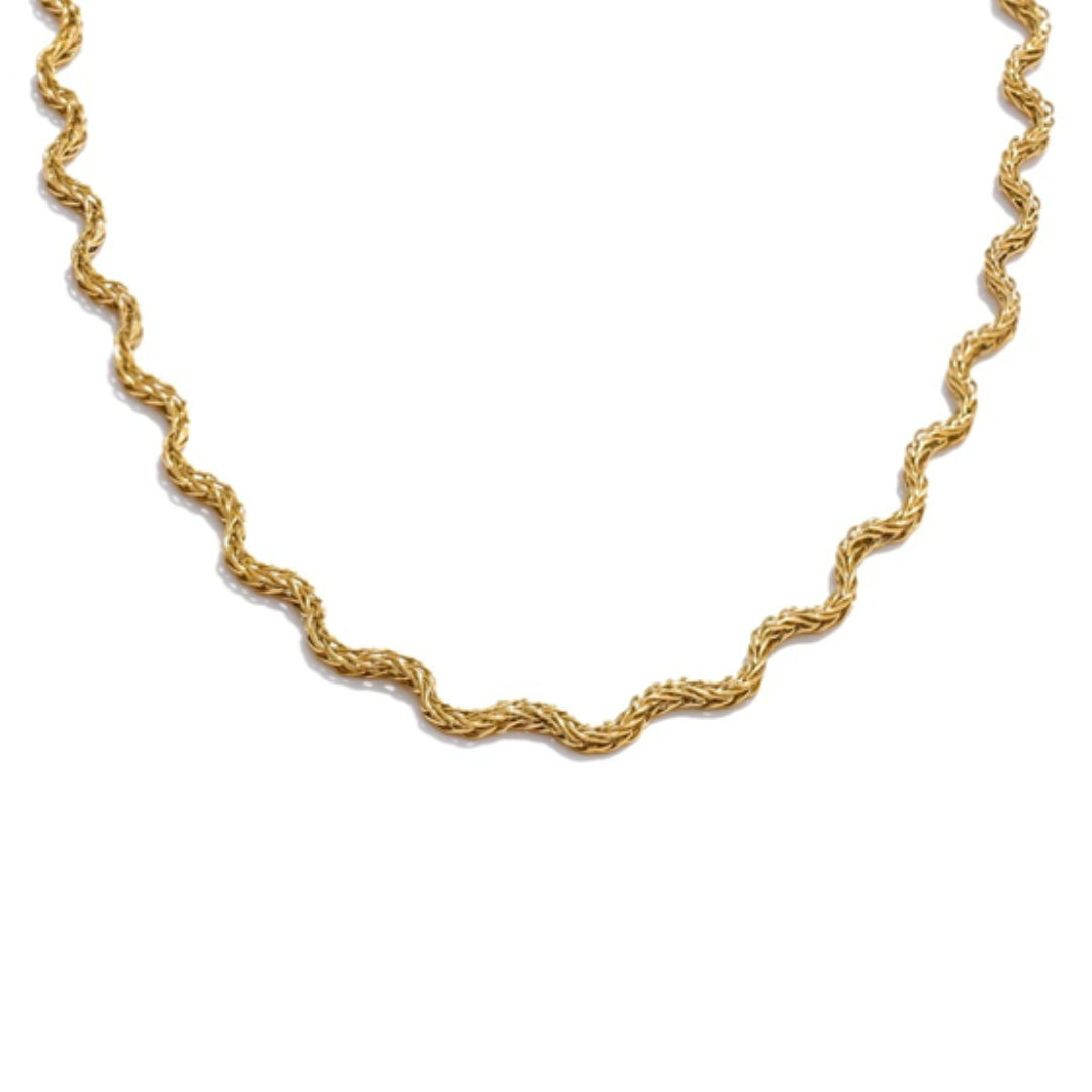 collar geométrico, oro PVD, acero inoxidable, joyería resistente al agua, Geo Aurea, regalos para mujer, collar de moda, joyas minimalistas, accesorios elegantes