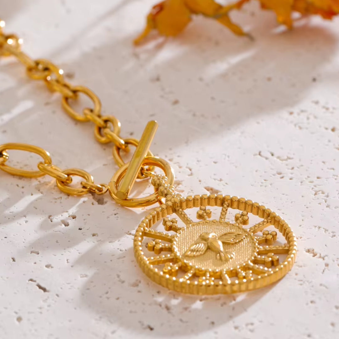 Collar Vintage Golden Halo