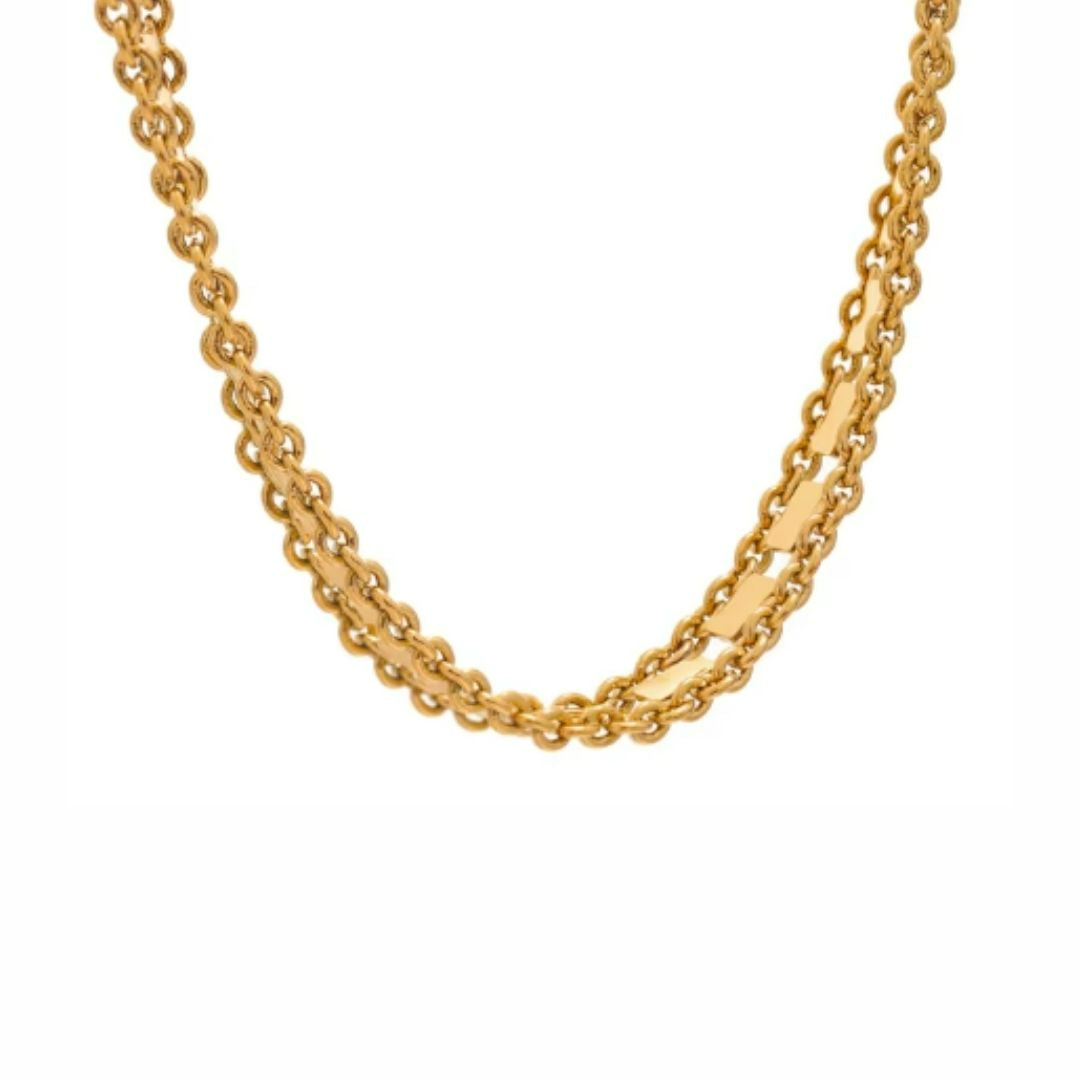 Conjunto vintage de collar y pulsera en acero inoxidable con baño de oro 18K
https://lenorajewelry.com/set-collar-pulsera-vintage-oro-18k
