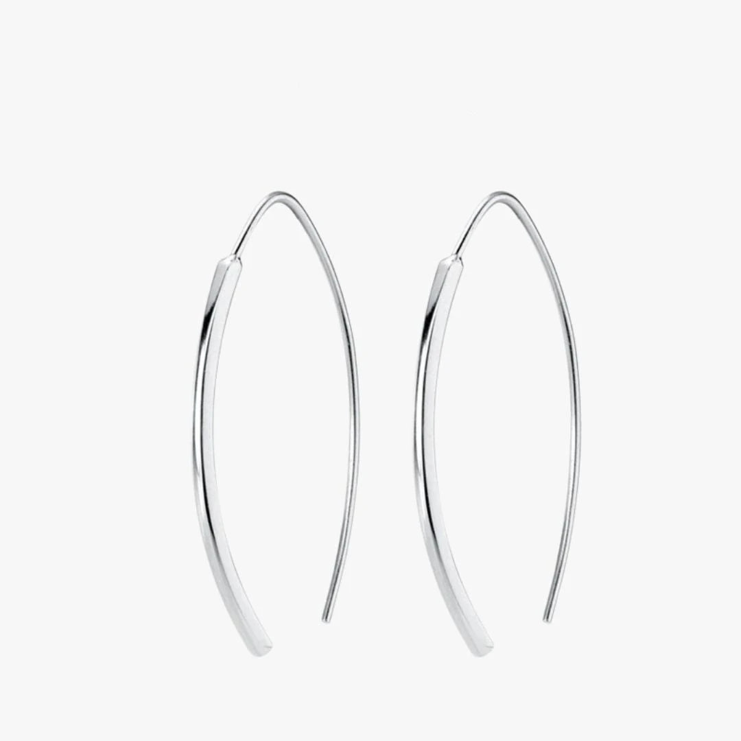 Pendientes colgantes, plata esterlina, pendientes geométricos, pendientes minimalistas, joyería elegante, moda simple, joyería de plata, accesorios modernos, pendientes de diseño, joyería sofisticada