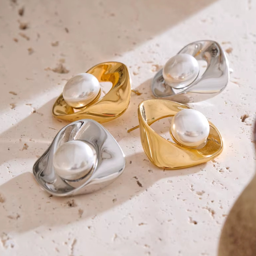 Pendientes Éter Perla