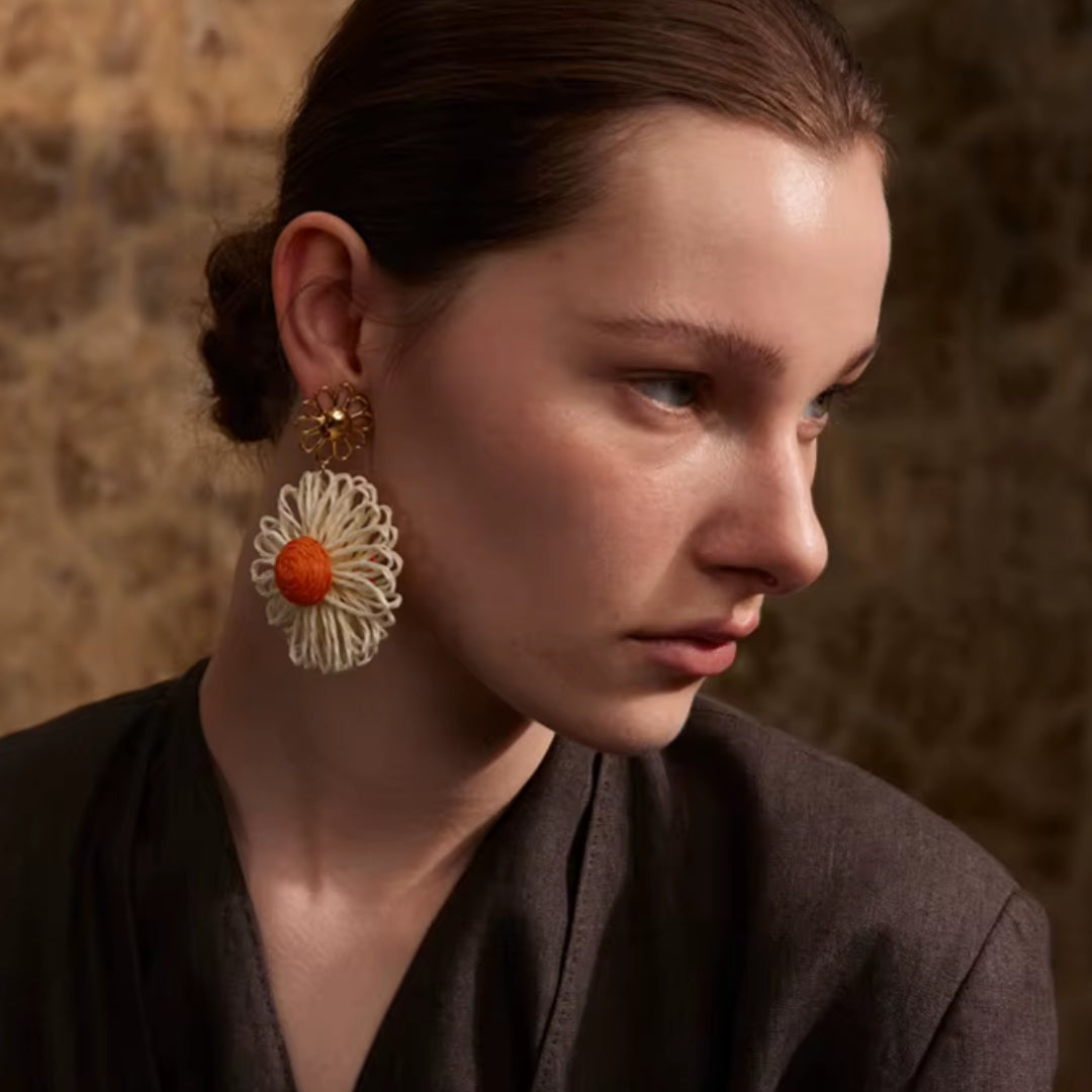 pendientes de oro real, joyería fina para mujeres, aretes waterproof, regalo elegante, accesorios diarios, LENORA