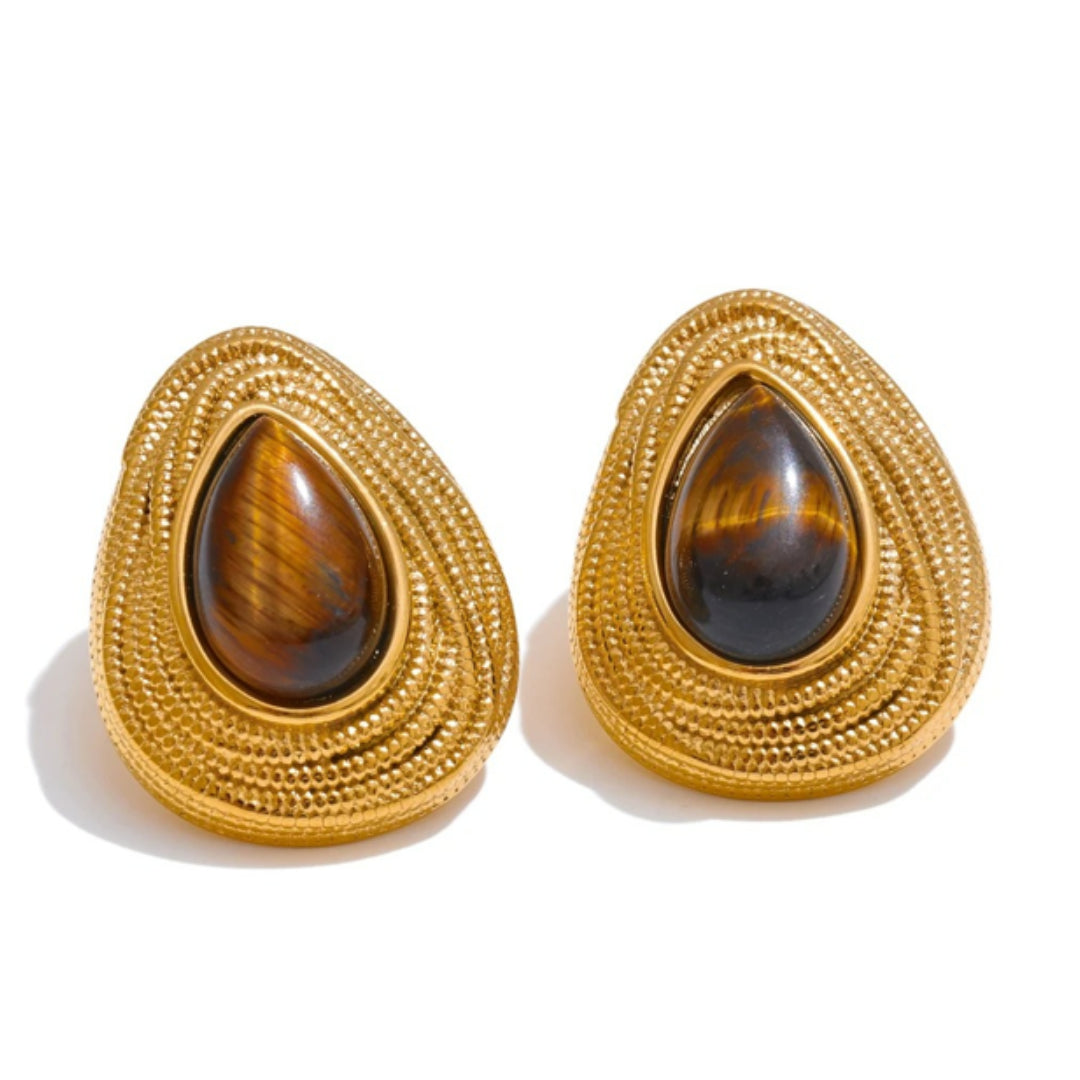 Pendientes geométricos vintage con PVD dorado – lenorajewelry.com/pendientes-mystique-aurea
colgantes de piedra natural, colgantes vintage, joyas geométricas, colgantes de oro, joyas modernas, joyas LENORA, regalo elegante para mujer