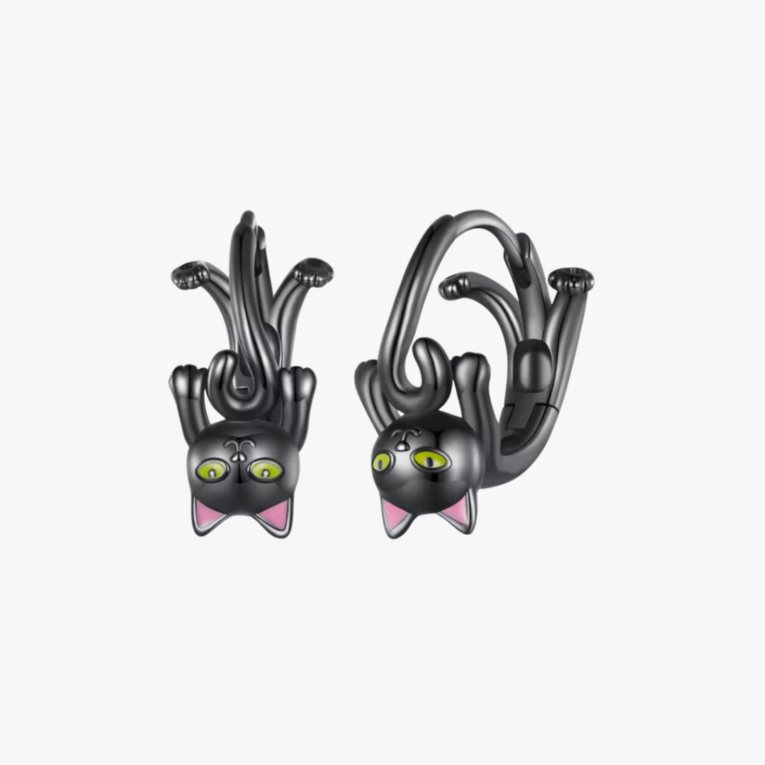 Pendientes de Gato Negro Halloween