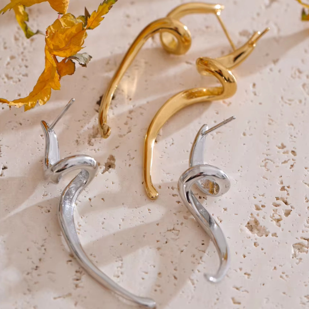 pendientes hipoalergénicos, acero inoxidable, oro PVD, joyería minimalista, Aura Minimal, accesorios diarios, pendientes geométricos, regalos para mujer, joyas versátiles