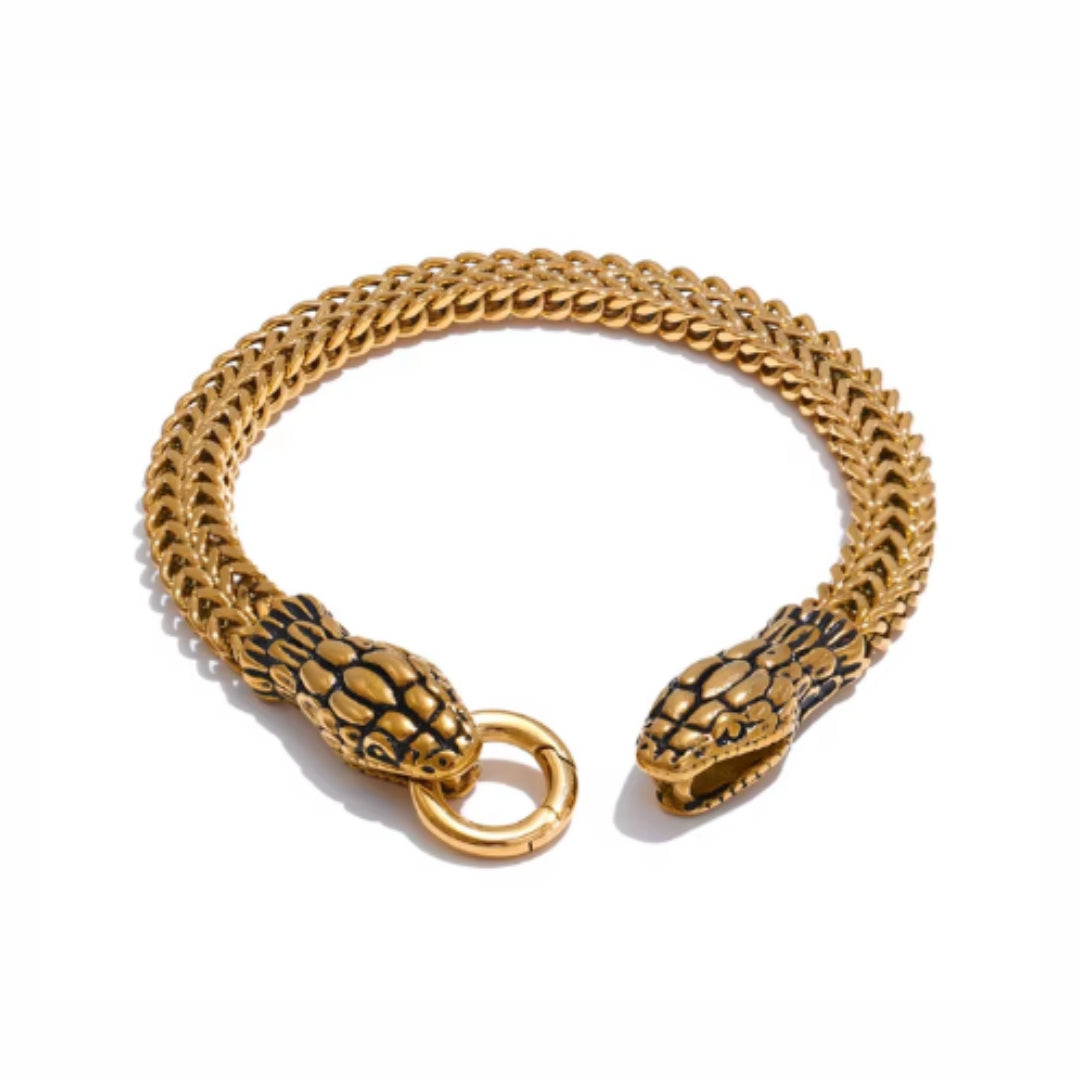 Pulsera Cobra unisex de acero inoxidable 316L y baño de oro 18K
https://lenorajewelry.com/pulsera-cobra-unisex-cadena-oro-18k-acero-316l