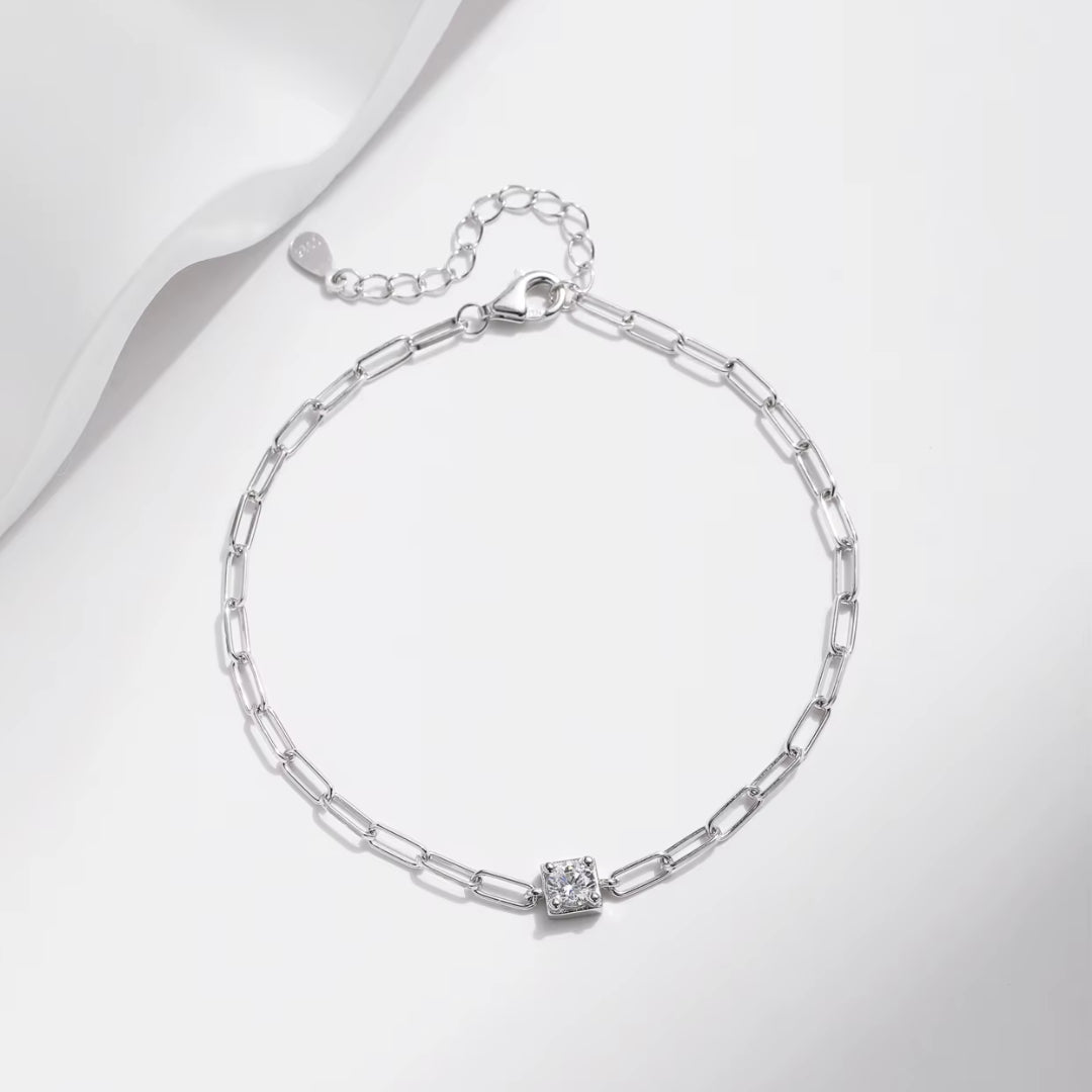 Brilliant Elegance D Moissanite Bracelet