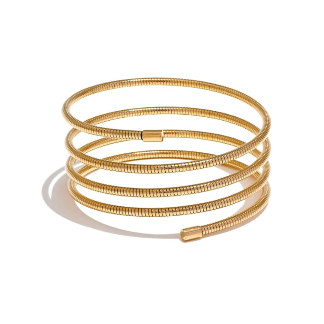 Pulsera Entrelazada acero inoxidable – lenorajewelry.com/pulsera-entrelazada

pulsera acero inoxidable, joyería moderna, pulsera de moda, regalo para mujer, pulsera dorada, accesorios de lujo, pulsera con textura, LENORA, joyería impermeable