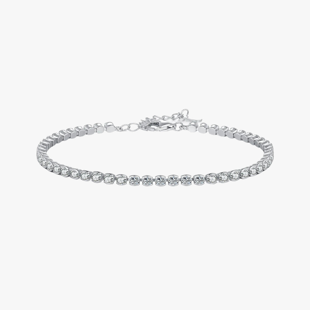 pulsera de plata 925, zirconias brillantes, joyería de lujo, pulsera femenina, joyas exclusivas, regalo elegante, pulsera de platino, joyería sofisticada, plata de ley 925, pulsera de lujo