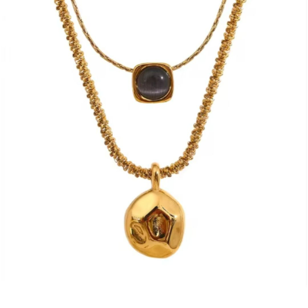 collar de dos capas, joyas modernas, colgante geométrico, piedra natural, acero inoxidable, baño de oro, accesorios elegantes, joyas de moda

https://lenorajewelry.com/collar-geometrico-doble-piedra-natural