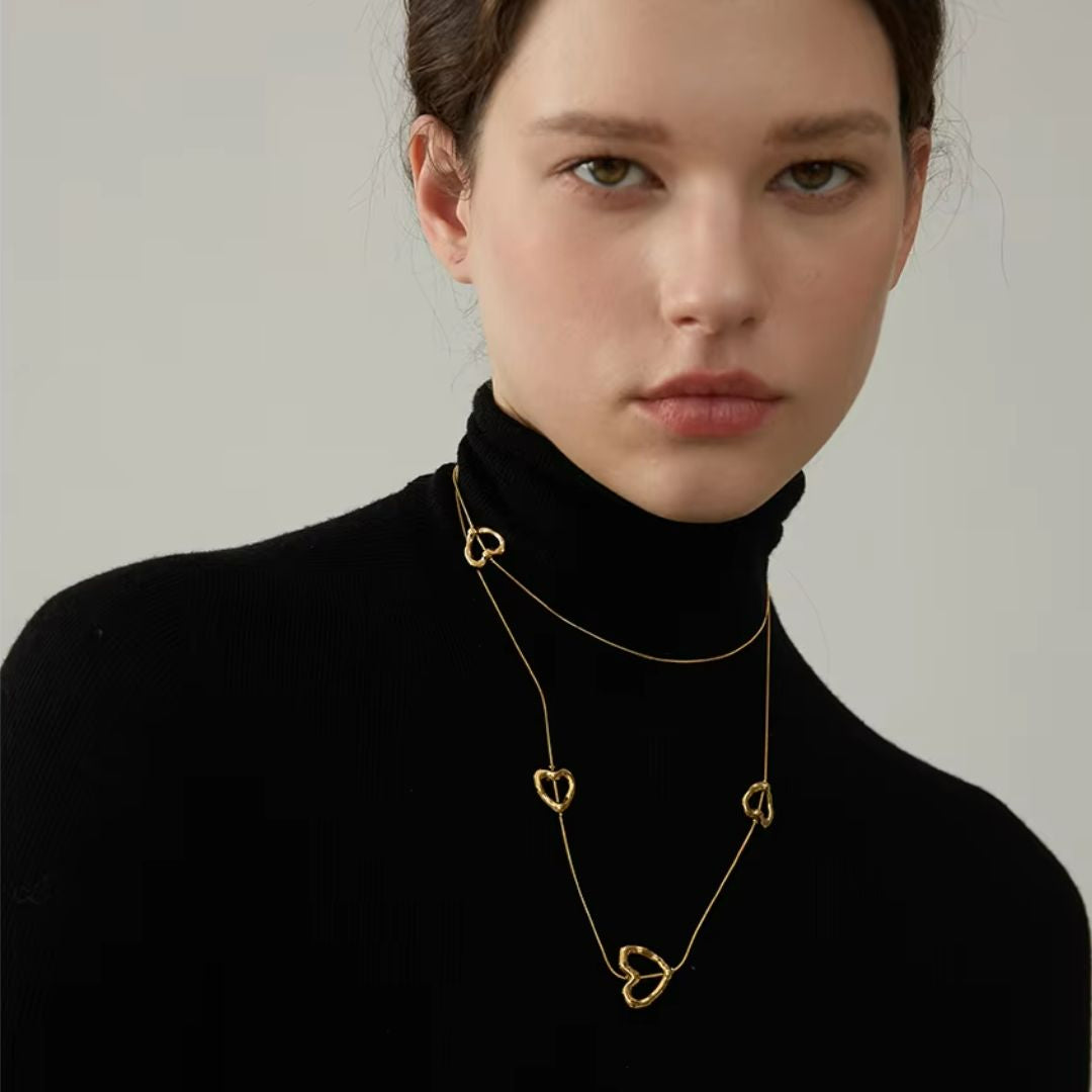 Gala Golden Heart Necklace