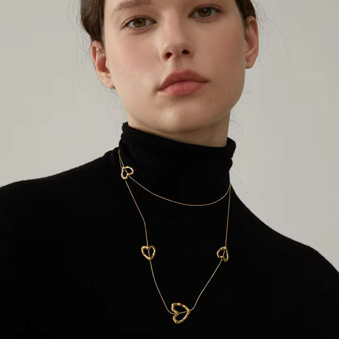 Gala Golden Heart Necklace