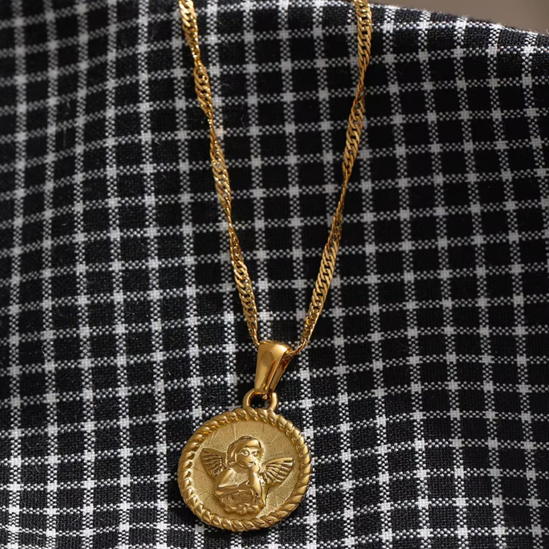 collar, joyas, oro 18K, acero inoxidable, regalo, mujeres, accesorios, moda
