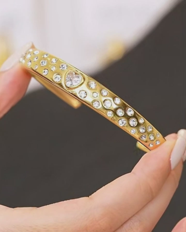 pulsera mujer, joyería acero inoxidable, zirconia cúbica, joyas resistentes al agua, diseño geométrico, moda minimalista