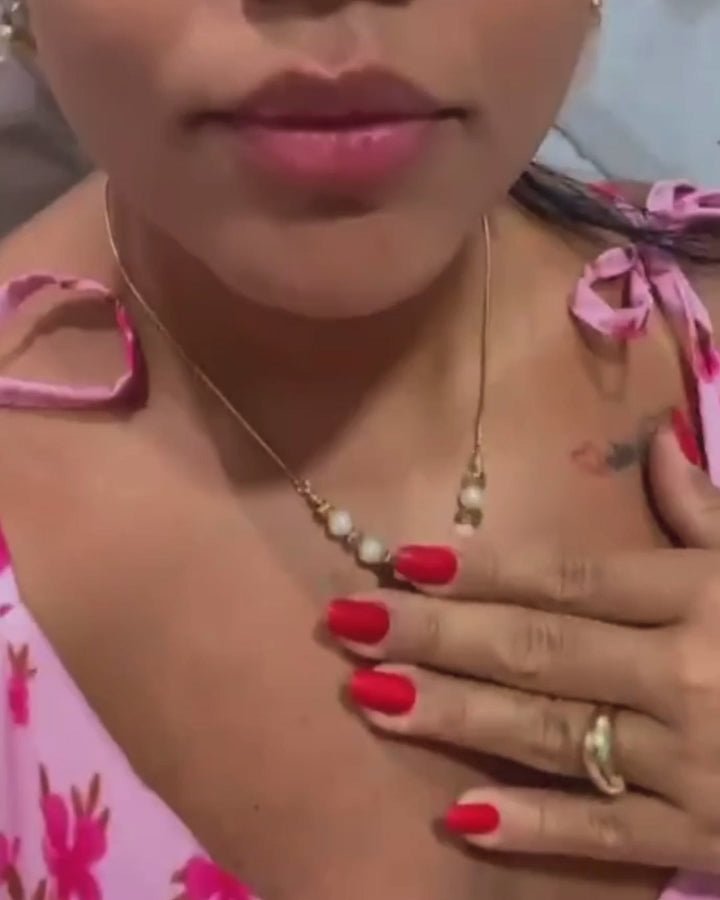 set collar y pulsera, perlas naturales, oro 18k, Línea Marina, joyería artesanal, acero inoxidable, estilo vintage, regalos para mujer, accesorios ajustables